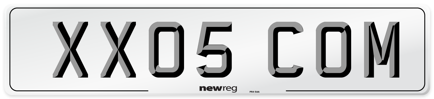 XX05 COM Number Plate from New Reg